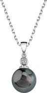 The Pearl Source Tahitian South Sea Pearl & Diamond Michelle Pendant