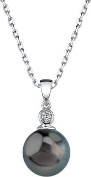 The Pearl Source Tahitian South Sea Pearl & Diamond Michelle Pendant