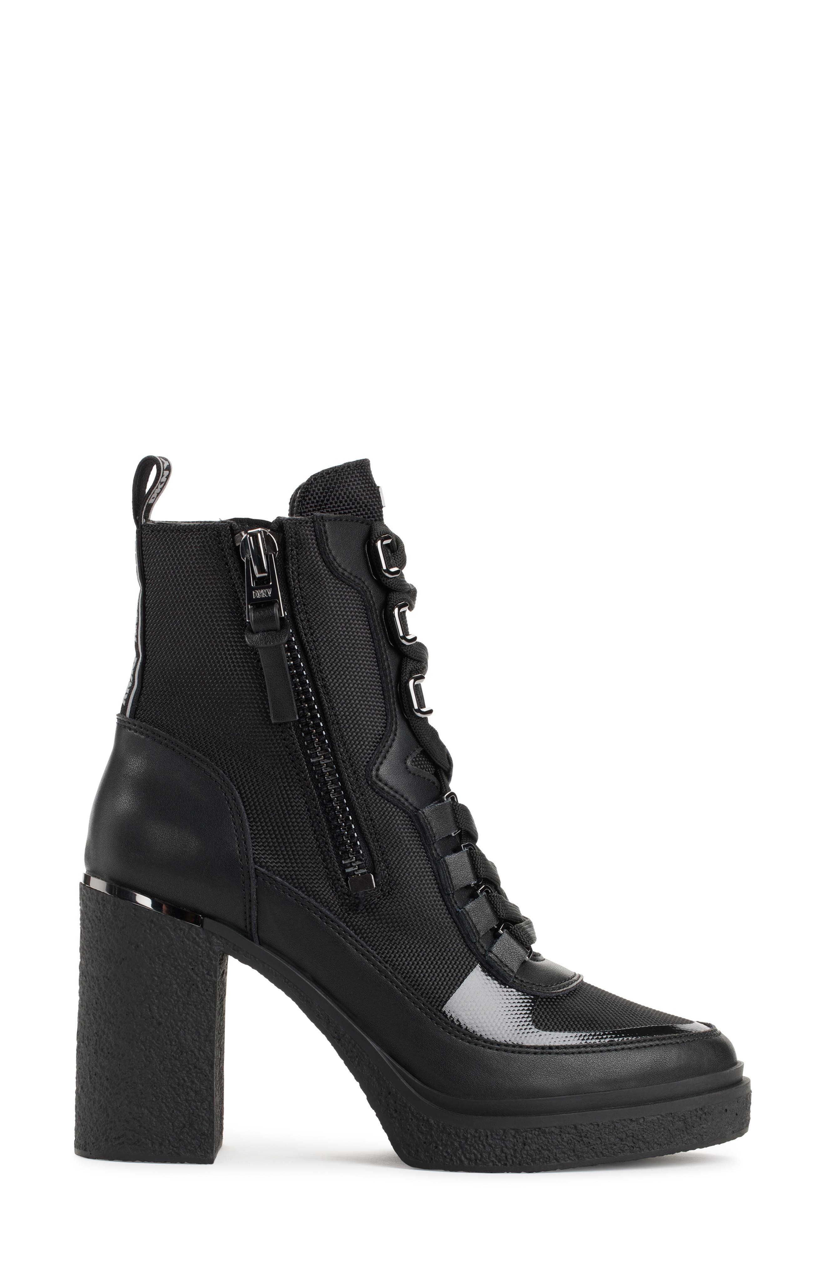 DKNY Toia Platform Bootie, Alternate, color, Black