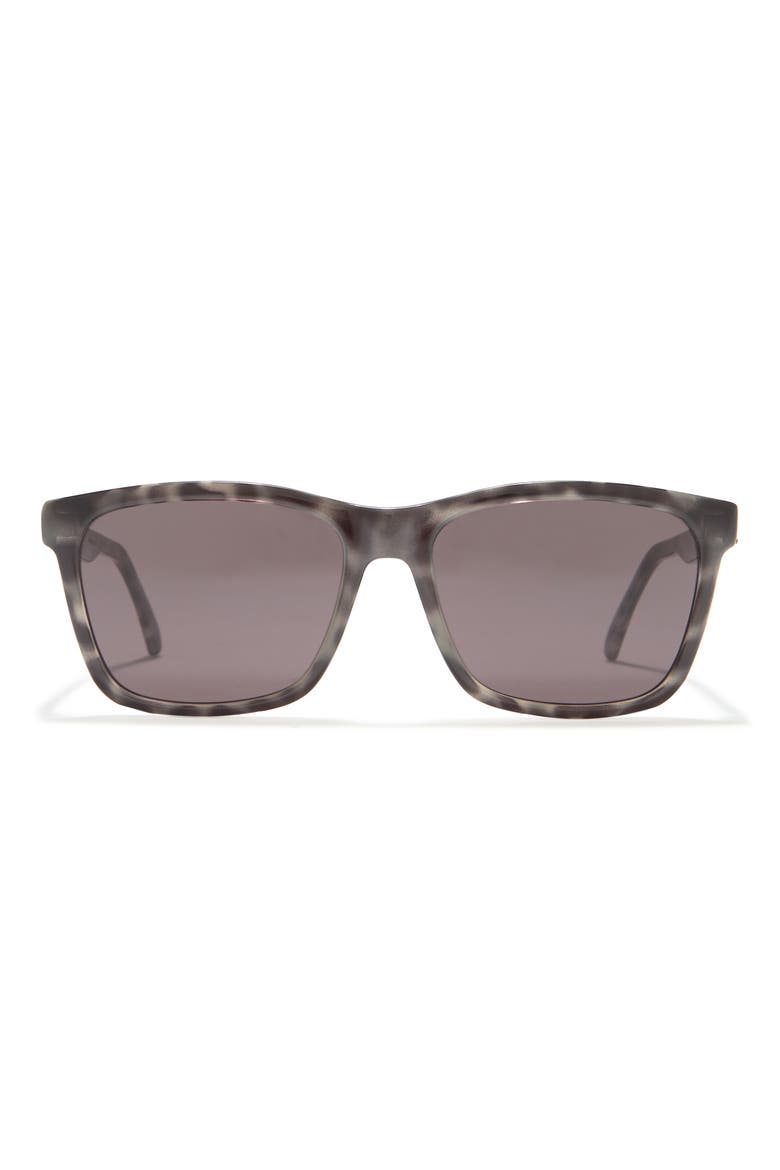 56mm Square Sunglasses, Main, color, GREY BLACK/BLK