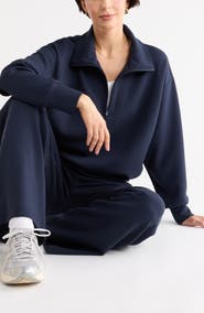 Z by Zella Whisper Knit Half Zip Sweatshirt