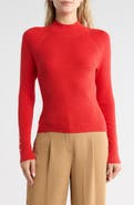 Derek Lam 10 Crosby Kassandra Mock Neck Rib Sweater