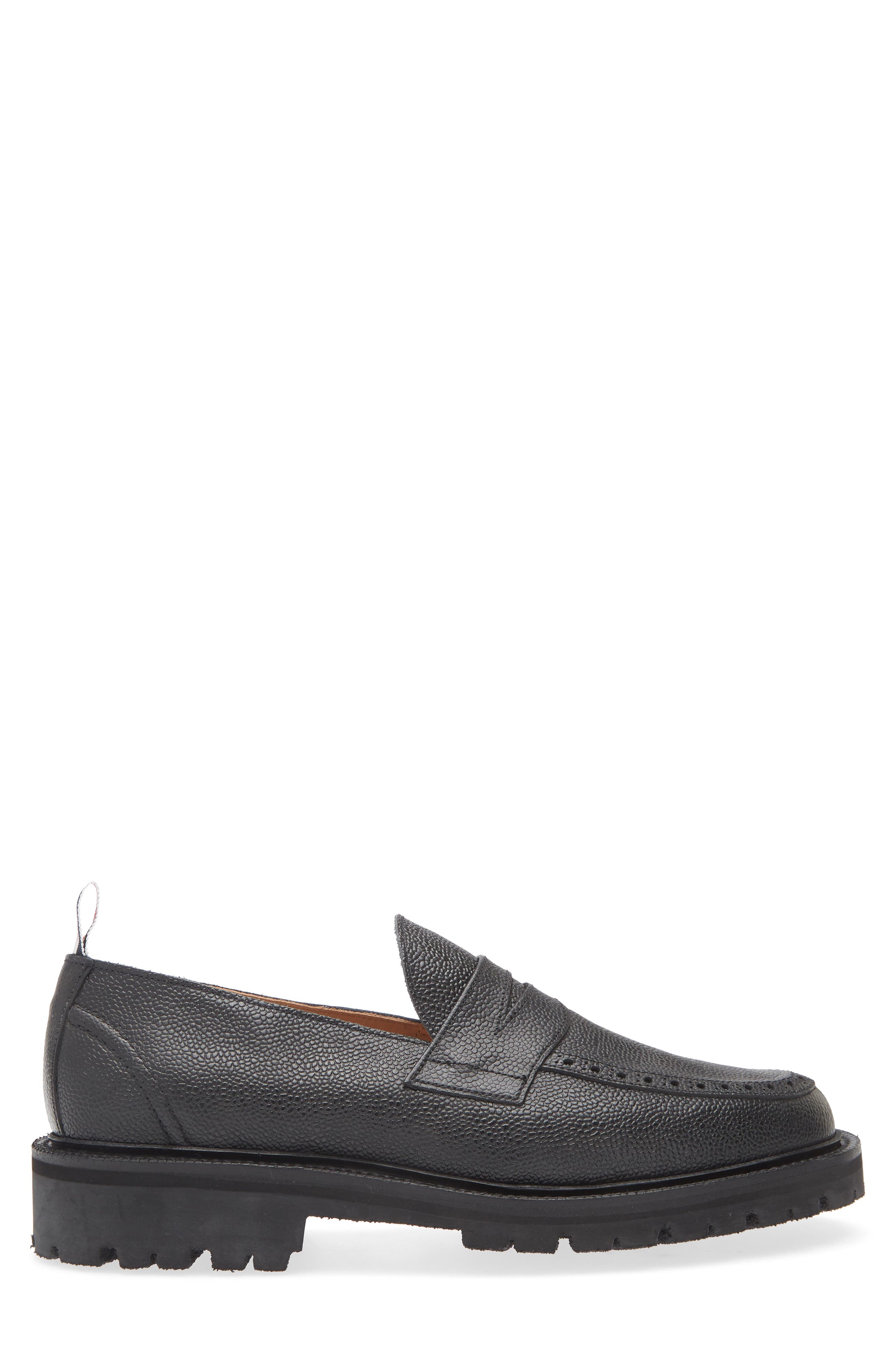 Thom Browne Penny Loafer, Alternate, color, Black