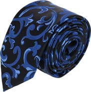 Trafalgar Big & Tall Christian the Romantic Brocade Silk Necktie