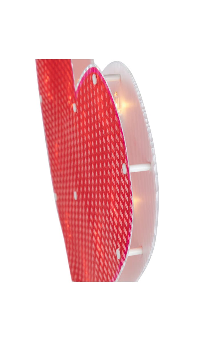 Northlight 13" Lighted Shimmering Red Heart Valentine's Day Window Silhouette, Alternate, color, Red