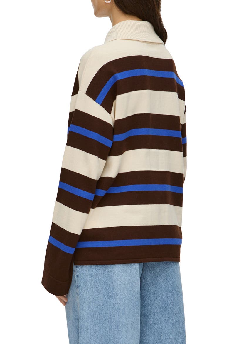 Ester Rugby Stripe Merino Wool & Cotton Sweater, Alternate, color, MULTI