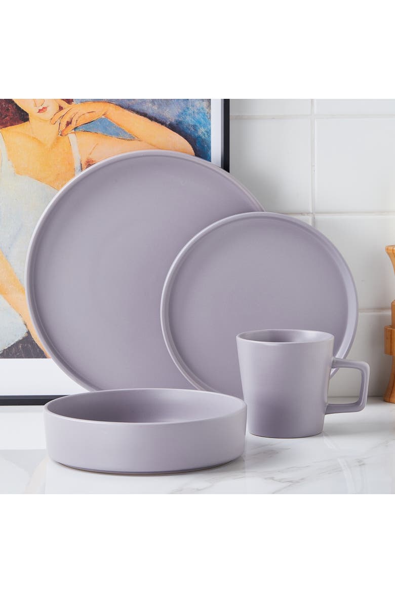 Cleo Stoneware 32-Piece Dinnerware Set, Alternate, color, Light Gray