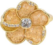 LA MENO Flower Statement Ring