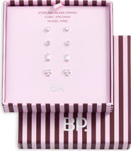 BP. Cubic Zirconia 4-Pack Stud Earrings