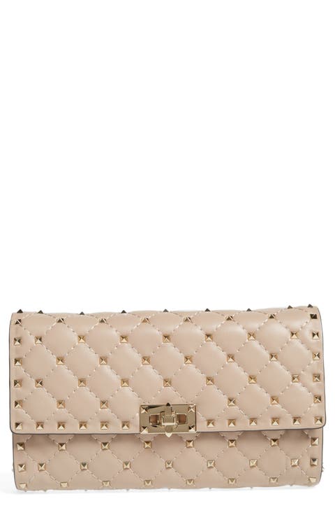 Rockstud Matelassé Quilted Leather Crossbody Bag