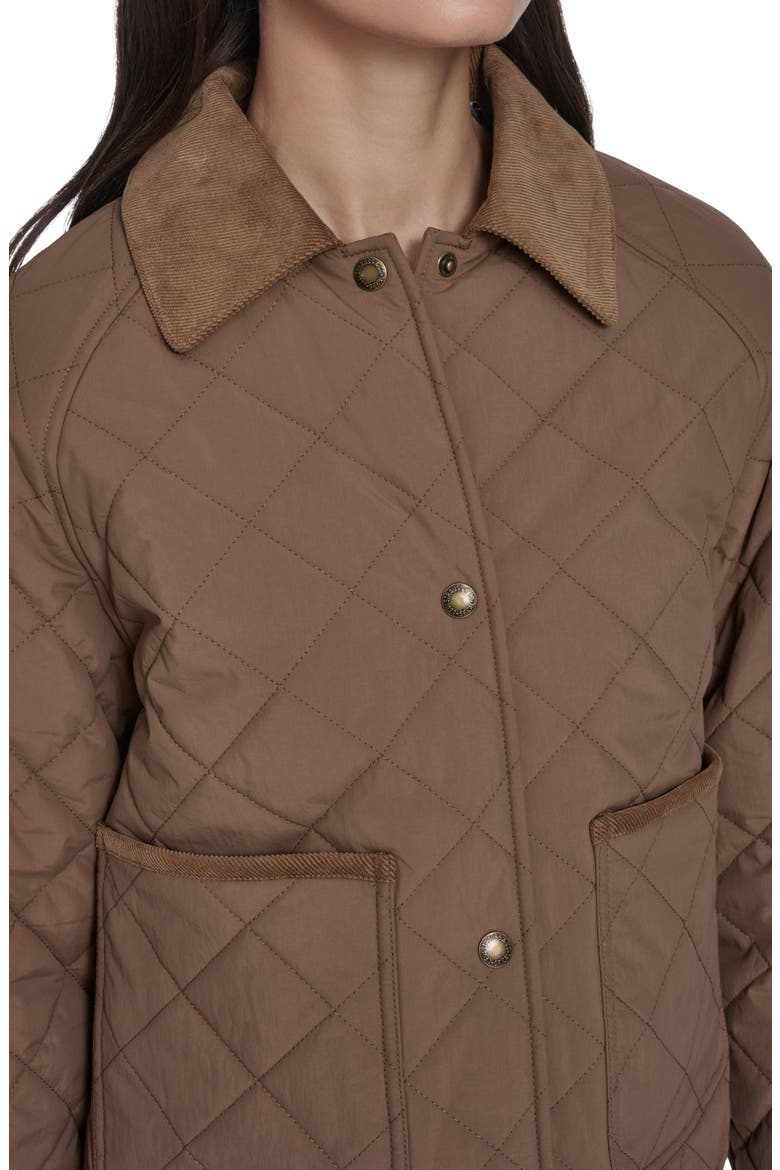 Quilted Barn Jacket, Alternate, color, BISON
