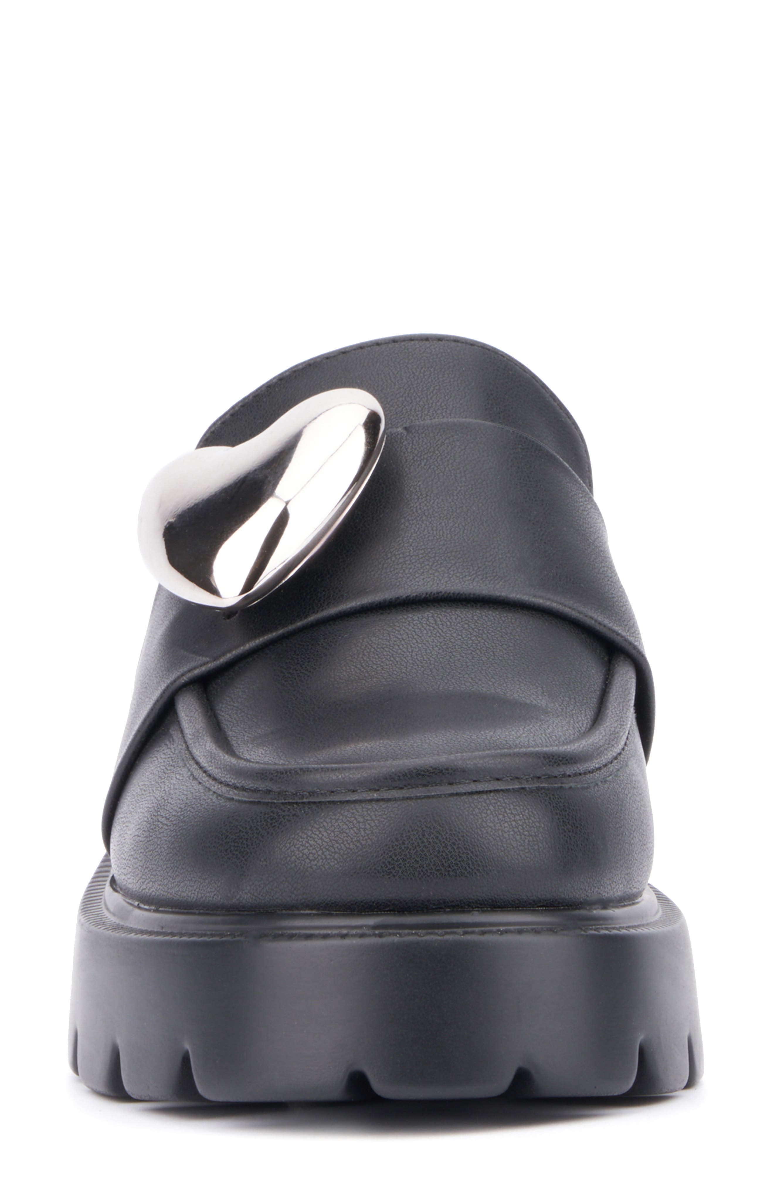 OLIVIA MILLER Heartless Lugged Platform Mule, Alternate, color, Black