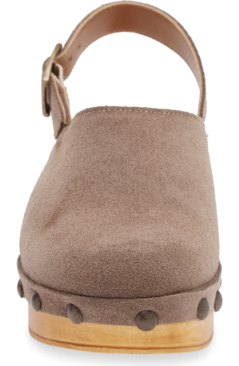 Cordani Wilkes Platform Clog, Alternate, color, Fango Suede