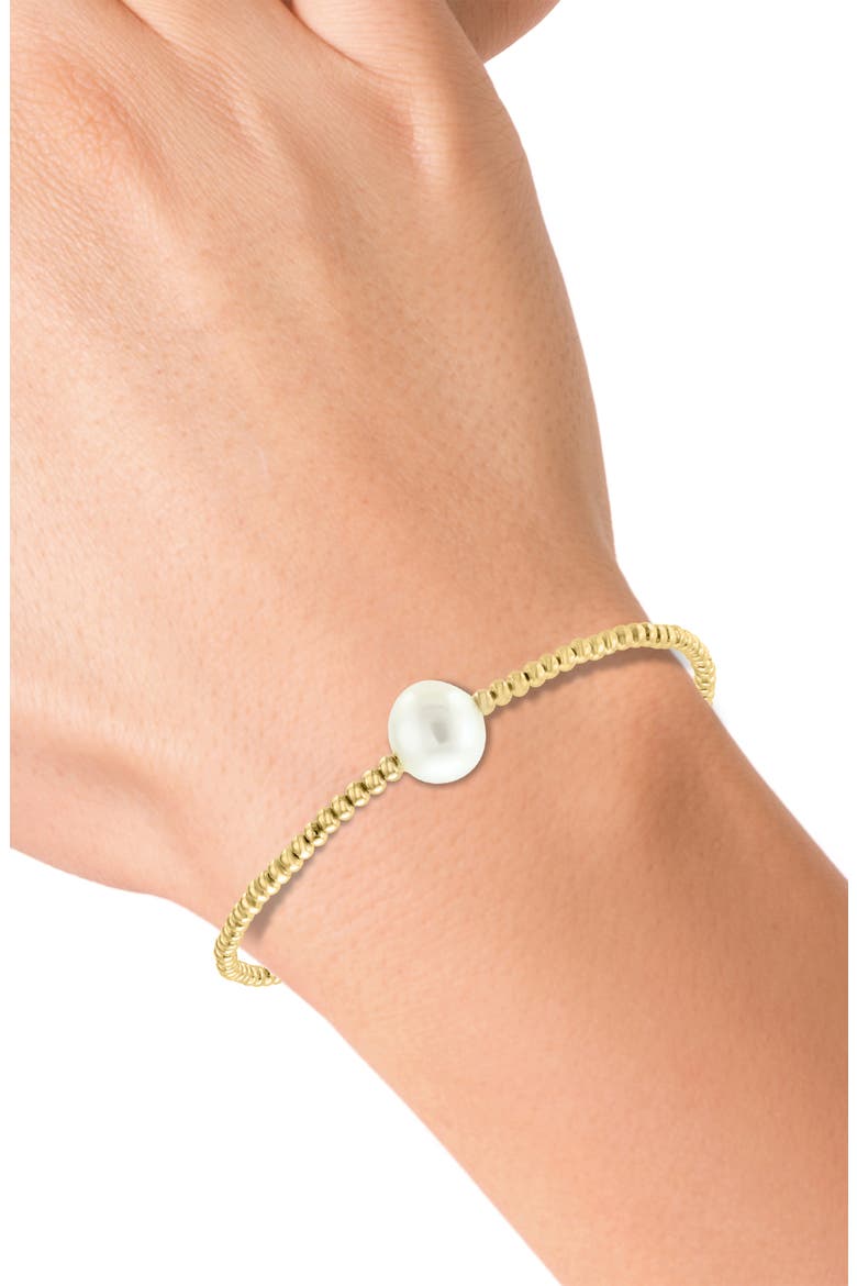 14K Yellow Gold Freshwater Pearl Bracelet, Alternate, color, YELLOW