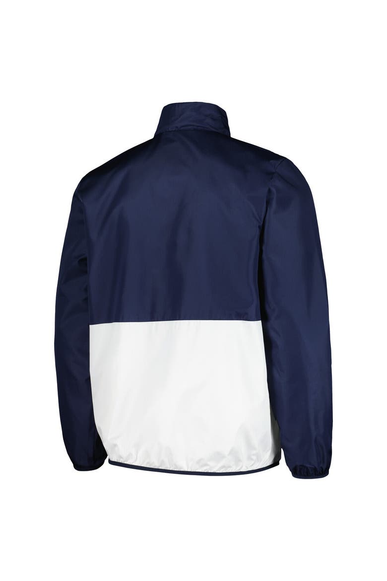 Men's G-III Sports by Carl Banks Navy Michigan Wolverines Cornerman Half-Zip Top, Alternate, color, Navy