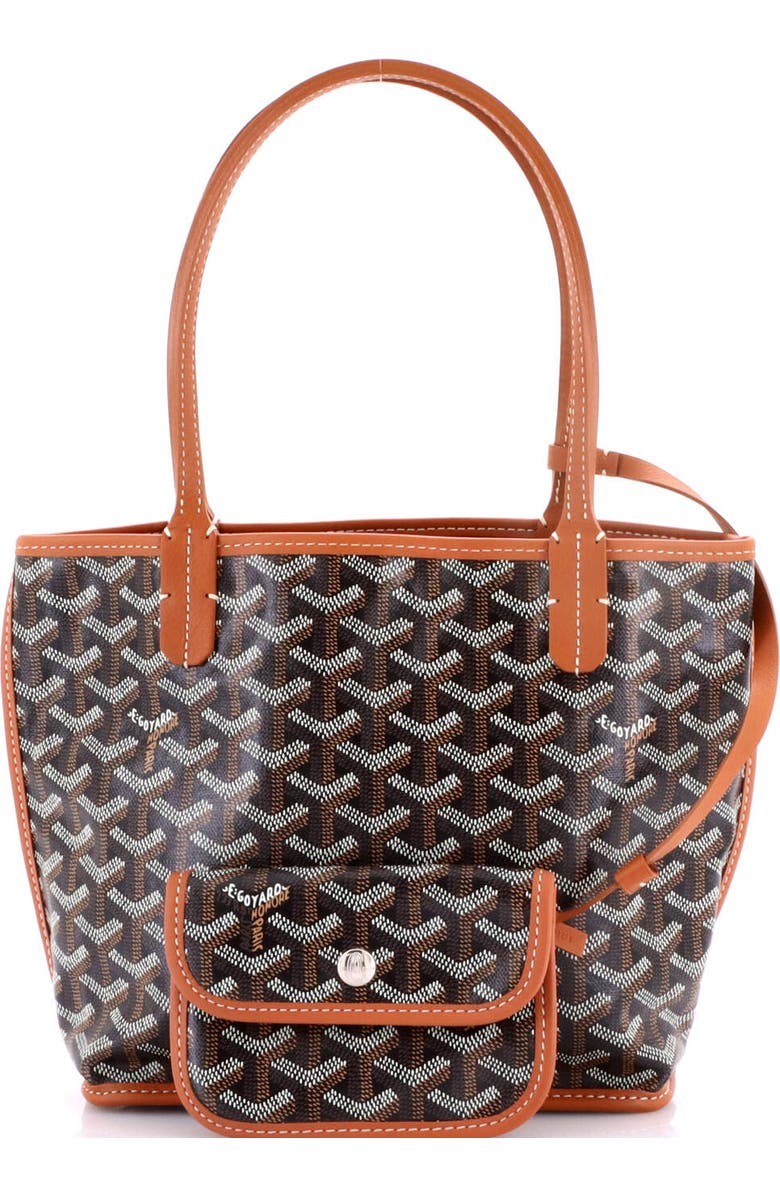 Pre-Owned Goyard Anjou Reversible Tote Coated Canvas Mini, Alternate, color,