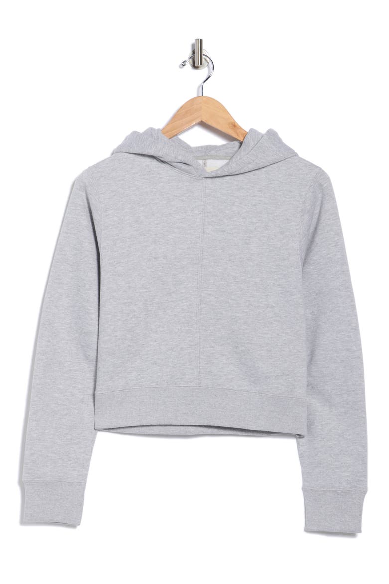 Shrunken Hoodie, Alternate, color, HEATHER GREY