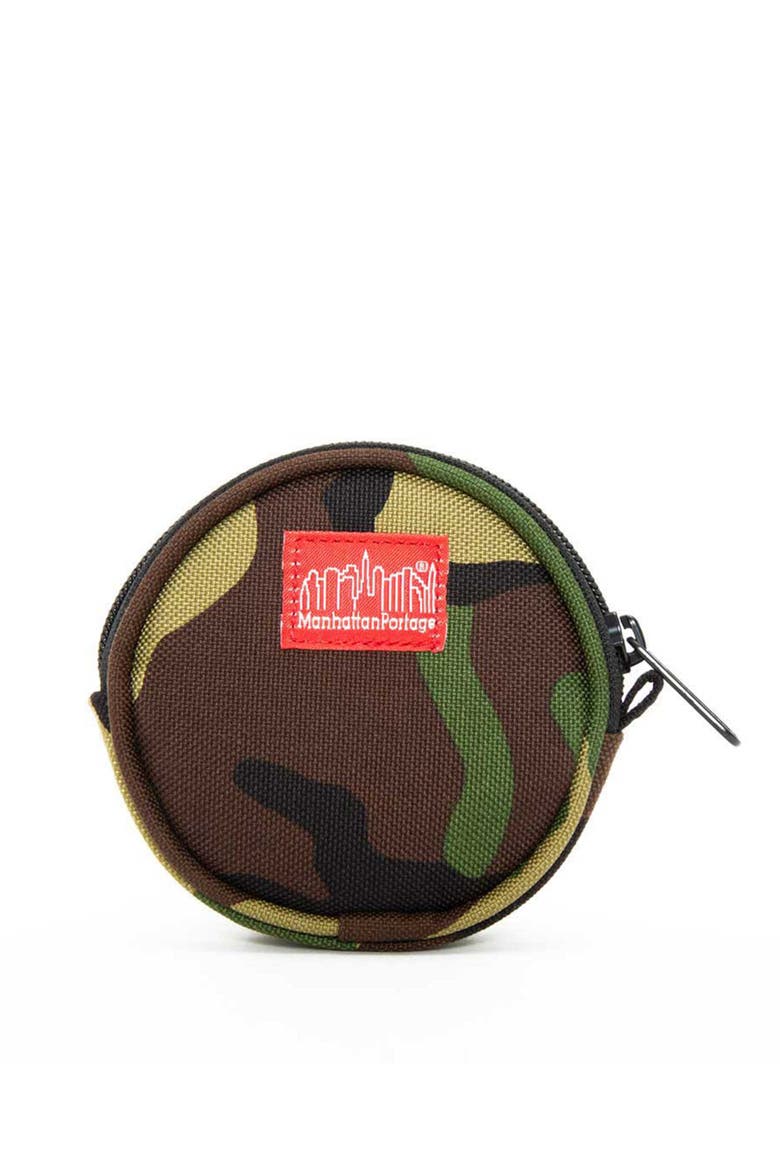Ellington Circle Coin Purse, Main, color, Camouflage