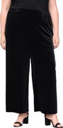 Alex Evenings Stretch Velvet Palazzo Pants
