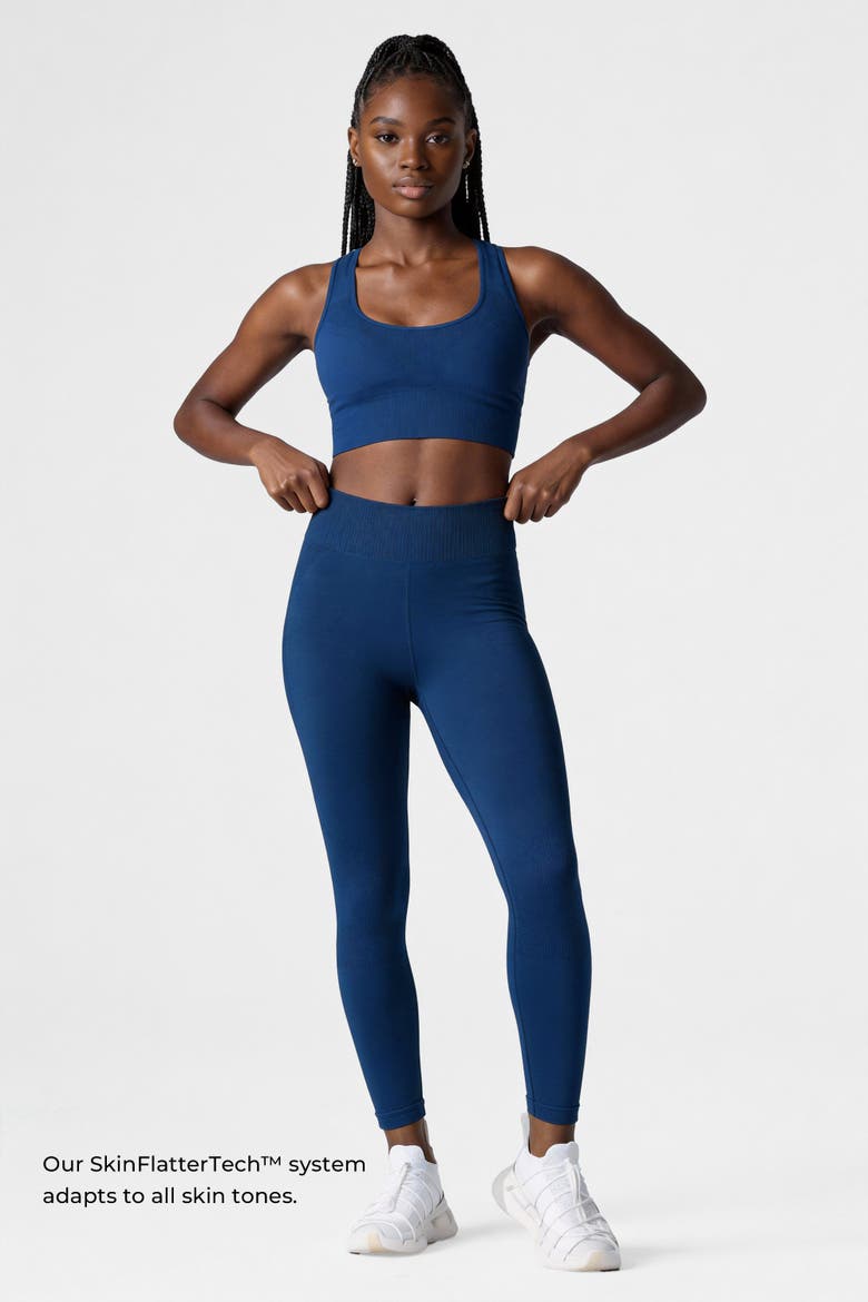 Women's Tech Merino Mid-Support Sports Bra, Alternate, color, Poseidon