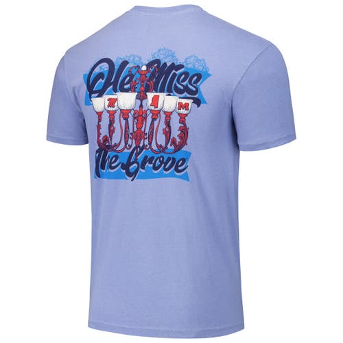 Image One Unisex Light Blue Ole Miss Rebels Hyper Local Chandelier Script T-shirt In Light Blue