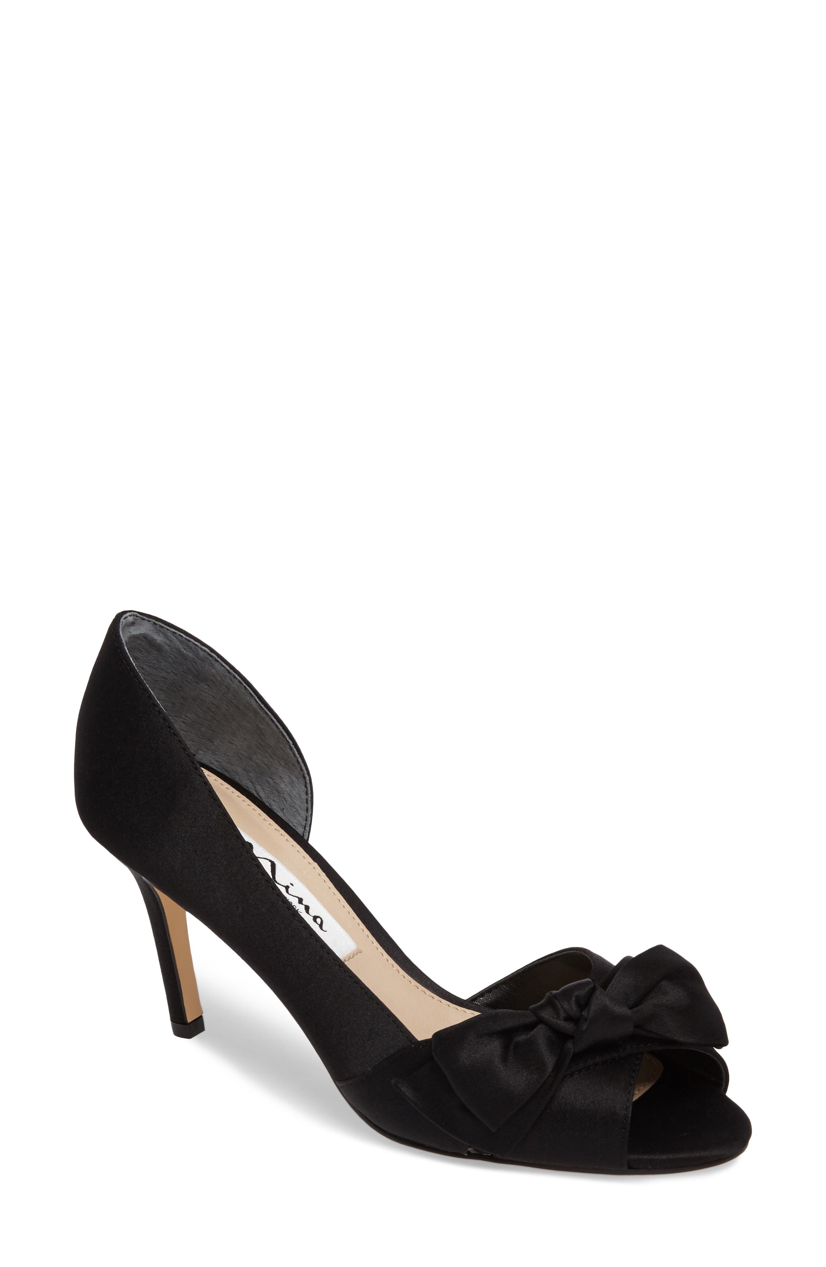 Nina 'Forbes' Peep Toe Pump, Main, color, 