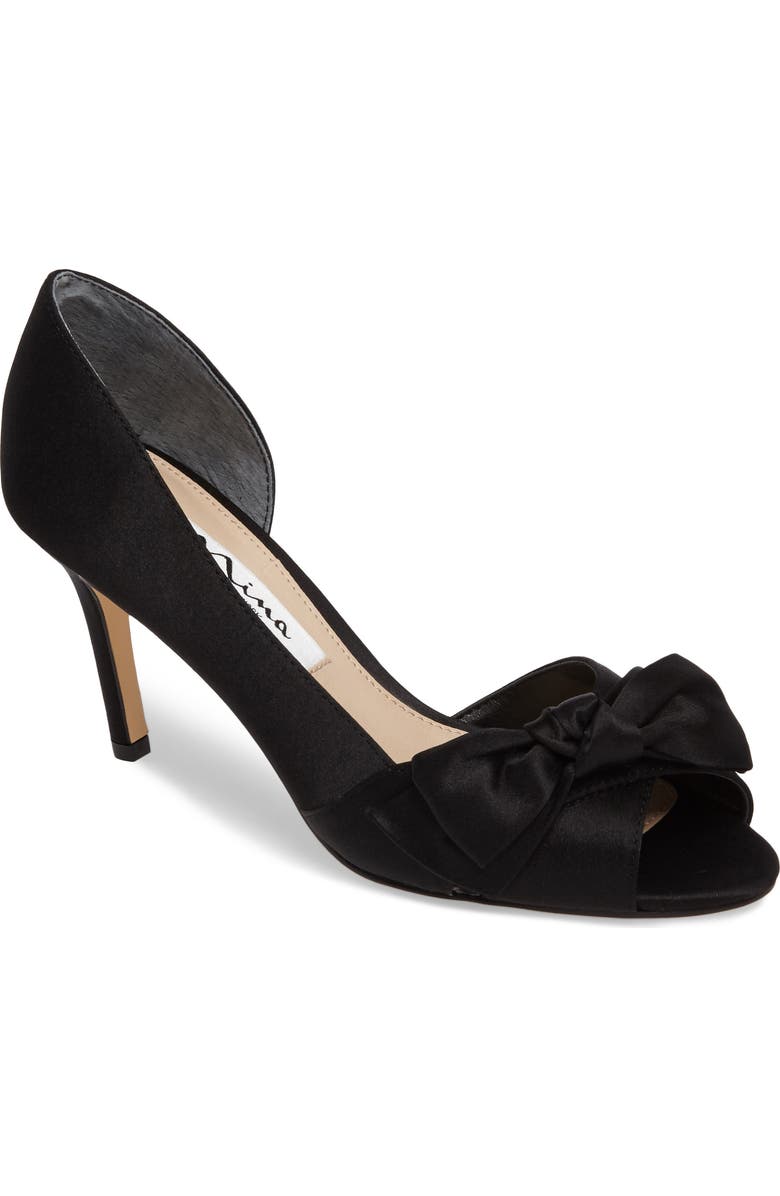 Nina 'Forbes' Peep Toe Pump, Main, color,
