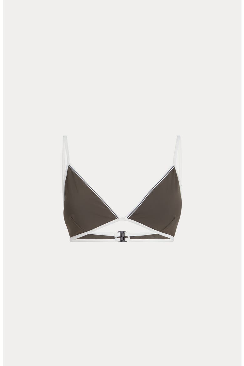 Bikini top with monili, Main, color, Military