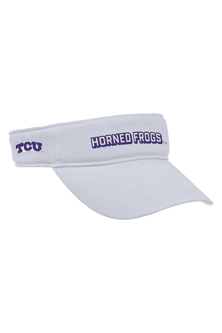 Men's Nike White TCU Horned Frogs 2025 On-Field Ace Performance Adjustable Visor, Alternate, color, White