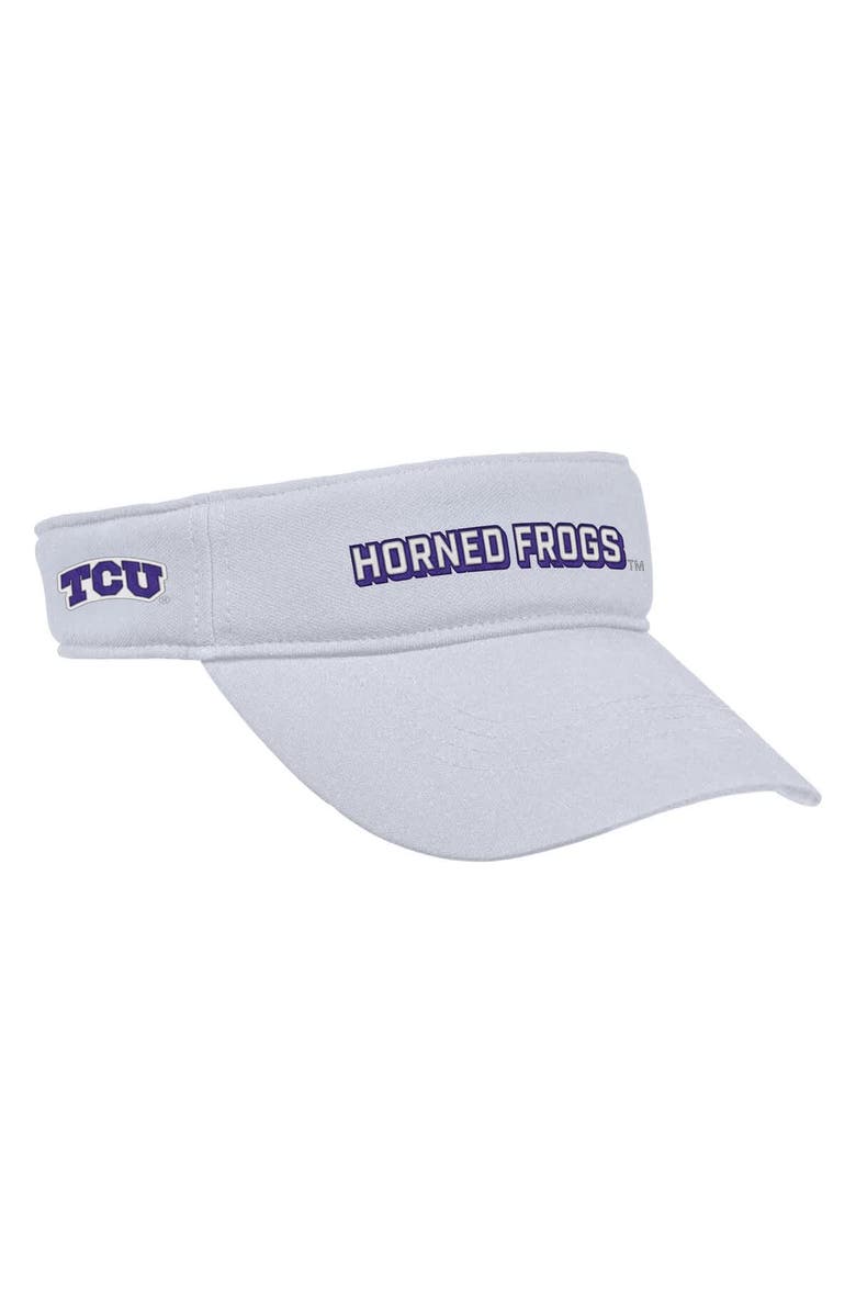 Nike Men's Nike White TCU Horned Frogs 2025 On-Field Ace Performance Adjustable Visor, Alternate, color, White