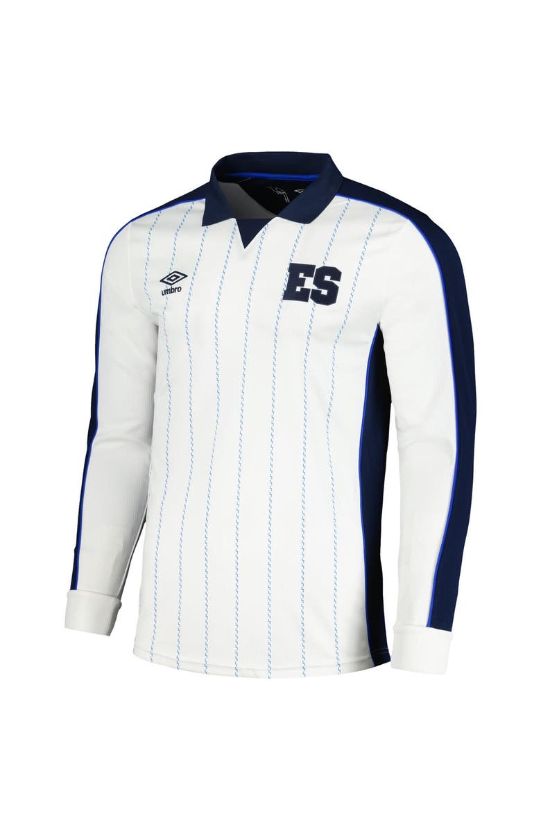 Umbro Men's Umbro White El Salvador National Team 2024 Fourth Replica Long Sleeve Jersey, Alternate, color, 