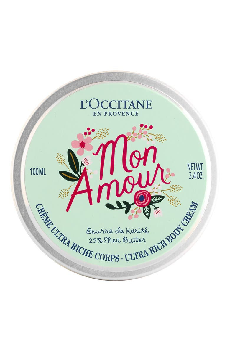 L'Occitane x Rifle Paper Co. Shea Butter Ultra Rich Body Cream, Main, color,