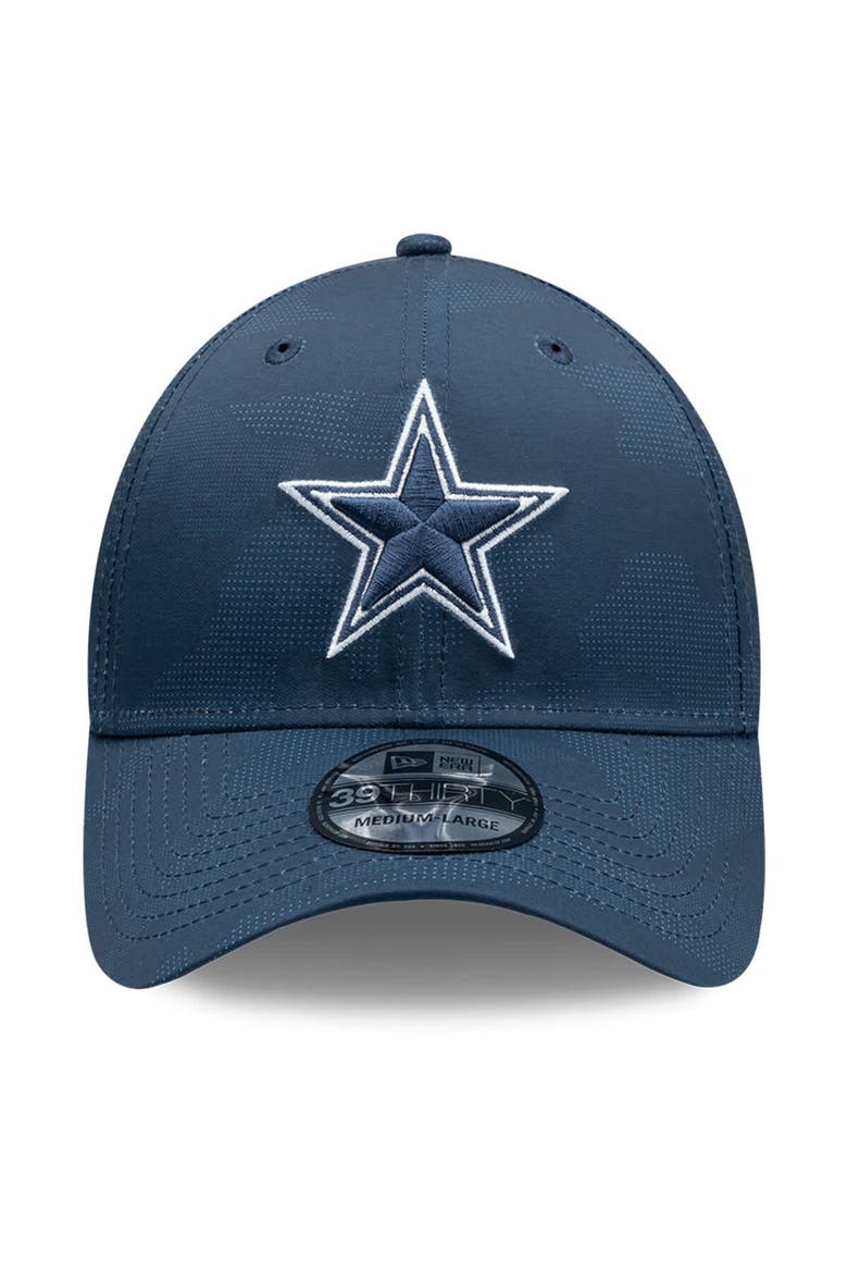 Men's New Era  Navy Dallas Cowboys Tonal Camo 39THIRTY Flex Hat, Alternate, color, Navy