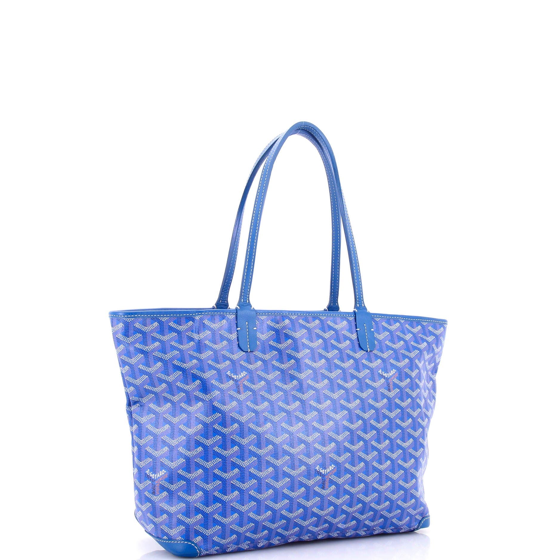 Pre-Owned Goyard Artois Tote Coated Canvas PM, Alternate, color, Blue