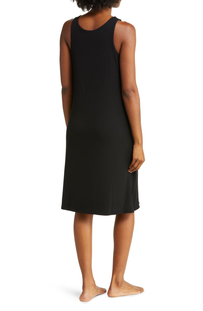 Cozy Earth Rib Knit Nightgown, Alternate, color, Black