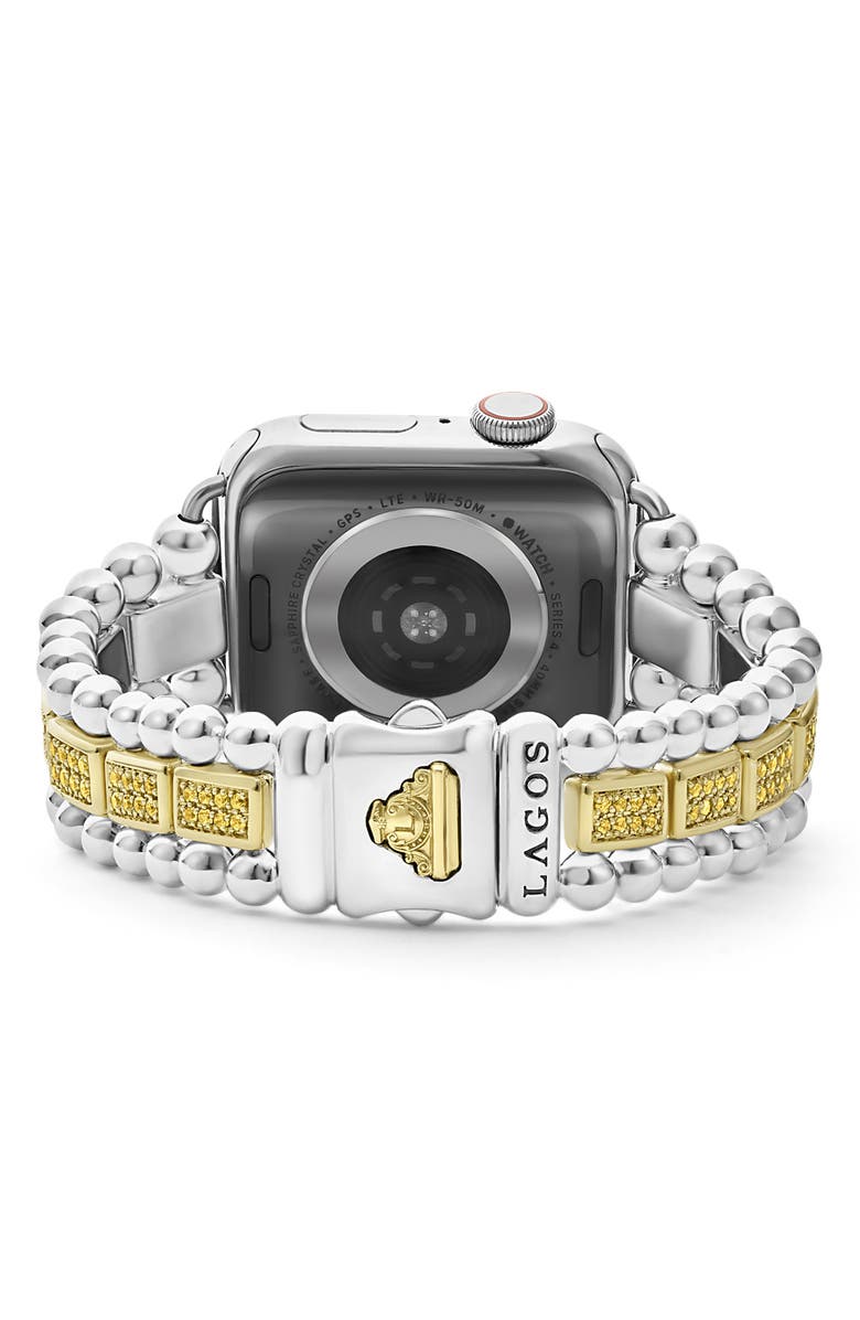 LAGOS Smart Caviar Yellow Sapphire Apple Watch<sup>®</sup> Watchband, Alternate, color,