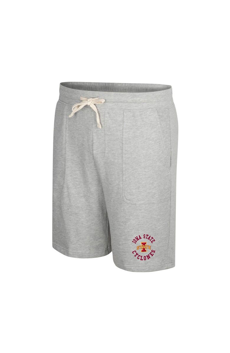 COLOSSEUM Men's Colosseum Heather Gray Iowa State Cyclones Love To Hear This Terry Shorts, Alternate, color, 