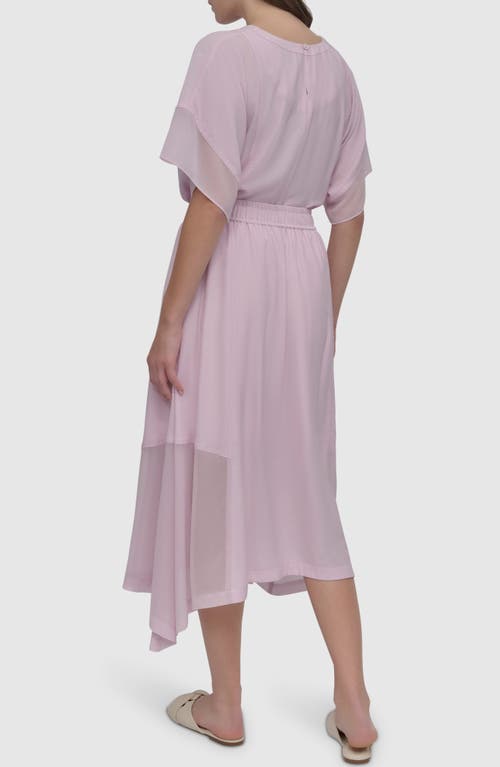 Dkny Handkerchief Hem Maxi Skirt In Pink