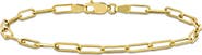 DELMAR Polished Paperclip Chain Bracelet