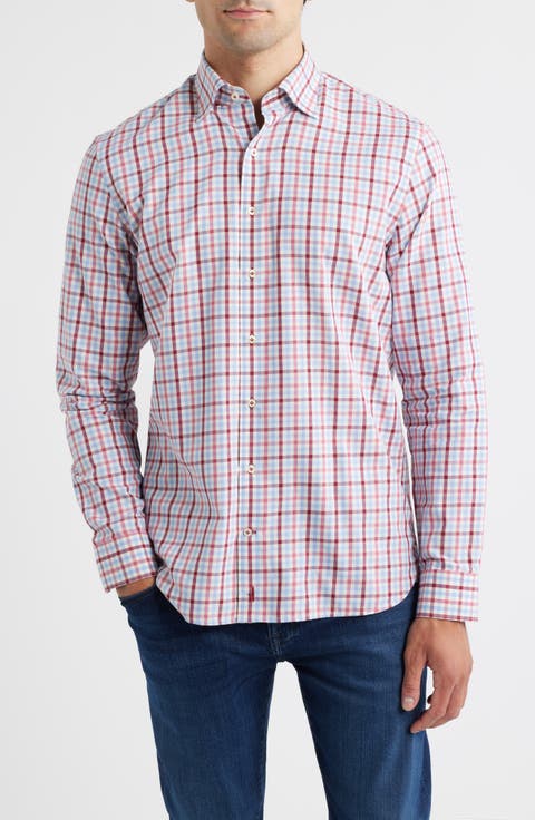 Clifton Check Top Shelf Cotton Twill Button-Up Shirt