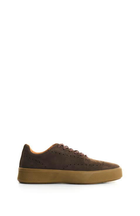 Suede Leather Lace-Up Shoes