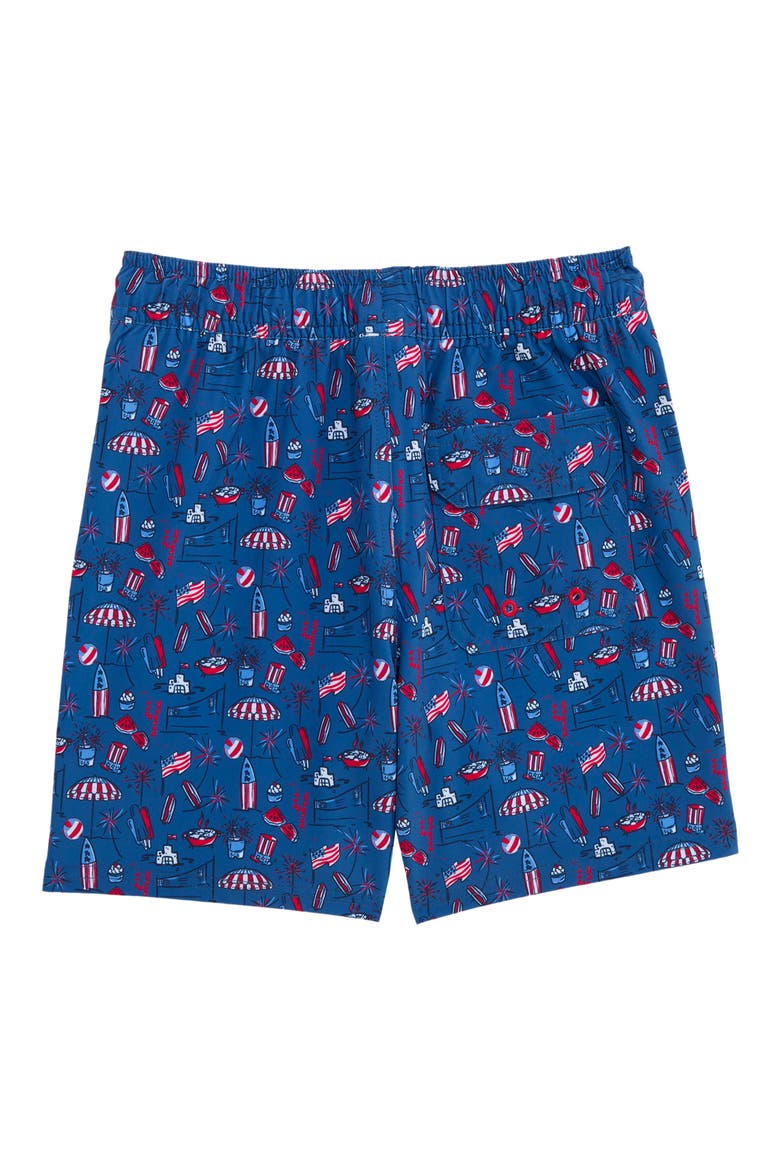 Kids' Chappy Swim Trunks, Alternate, color, BEACH DAY-MOONSHINE