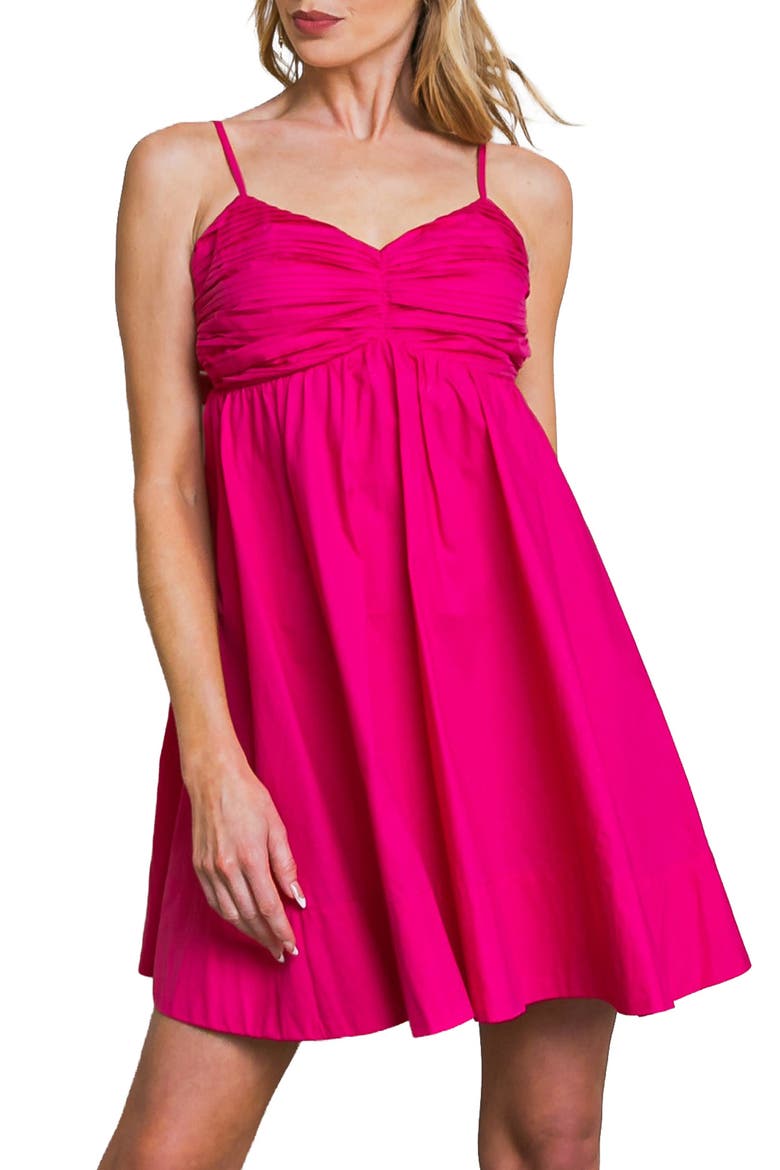 Sweetheart Neck Minidress, Main, color, FUCHSIA
