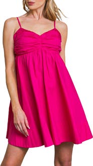 FLYING TOMATO Sweetheart Neck Minidress