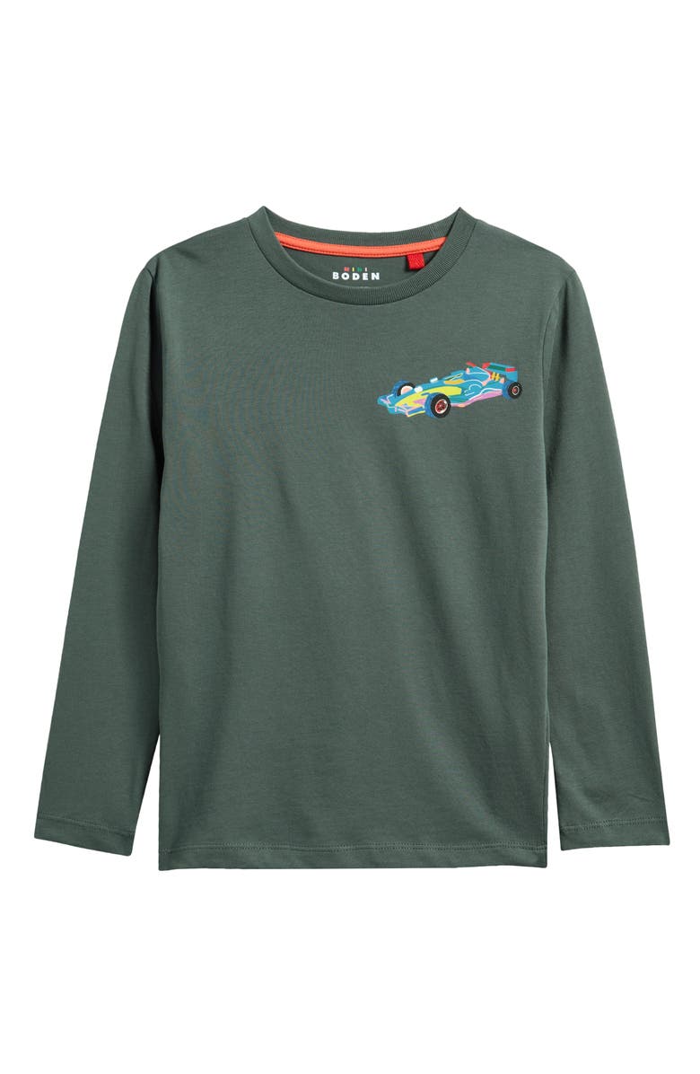 Mini Boden Kids' Car Kit Long Sleeve Cotton Graphic T-Shirt, Main, color, 