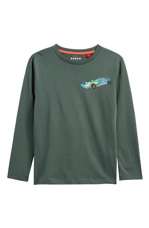 Kids' Car Kit Long Sleeve Cotton Graphic T-Shirt (Toddler, Little Kid & Big Kid)