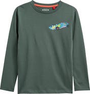 Mini Boden Kids' Car Kit Long Sleeve Cotton Graphic T-Shirt