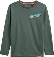 Mini Boden Kids' Car Kit Long Sleeve Cotton Graphic T-Shirt