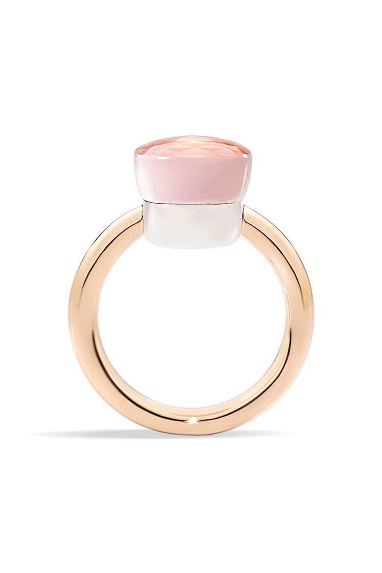 Nudo Classic Ring, Alternate, color, WHITE/ ROSE GOLD/ ROSE QUARTZ
