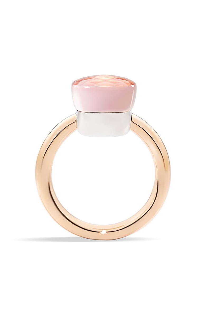 Pomellato Nudo Classic Ring, Alternate, color, White/ Rose Gold/ Rose Quartz